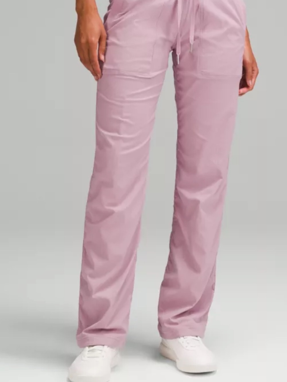 lululemon athletica Dusty Pink Straight-Leg Drawstring Pants size 4 long
